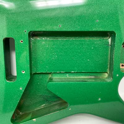 Albert Lee Style Guitar Body Metal Flake Green USA Made (BB70) image 3