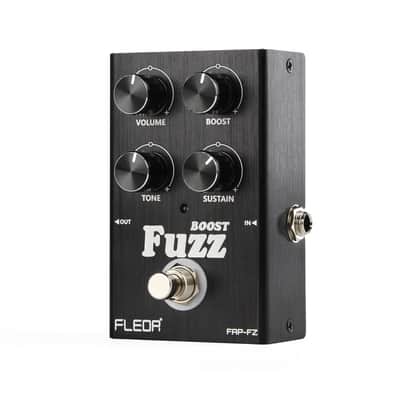 FLEOR Fuzz Pedal with Boost, Vintage Style Fuzz Effects with Thick Sustain, True Bypass Guitar Pedal for Electric Guitar & Bass image 5