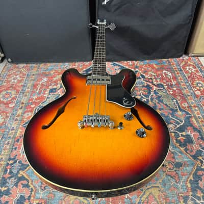 Epiphone Rivoli Reissue Short Scale Semi-Hollow Bass Mudbucker Transducer - 1996 image 13