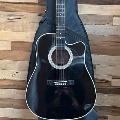 Esteban American Legacy Acoustic/Electric Original case, Candy and Autographed COA 2000’s - Midnight Steel image 7