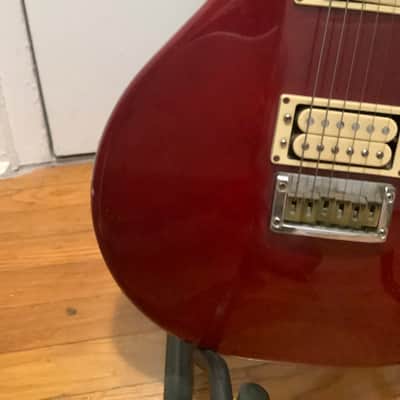Washburn 1980 Burgundy Raven MIJ Electric Guitar image 6