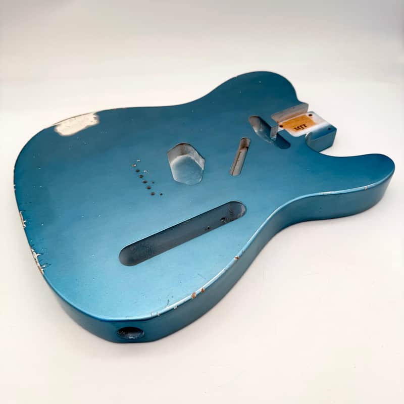 MJT Telecaster Body Relic Alder Nitro Ice Blue Light mjt6664 image 1