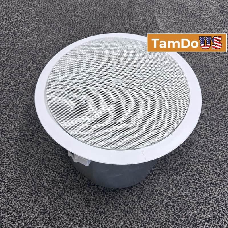 JBL Professional Control 26CT 6.5 Inch Coaxial Ceiling Speaker 70V/100V White image 1