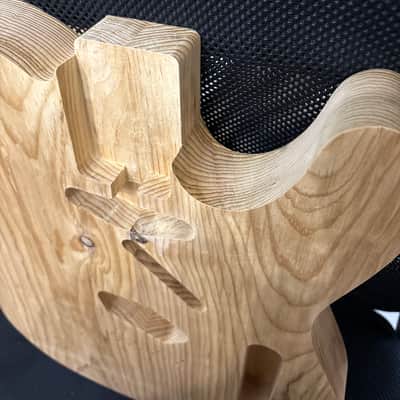 Hades Roasted Maple, roasted knotty Pine Telecaster PineCaster body Raw off the CNC image 5