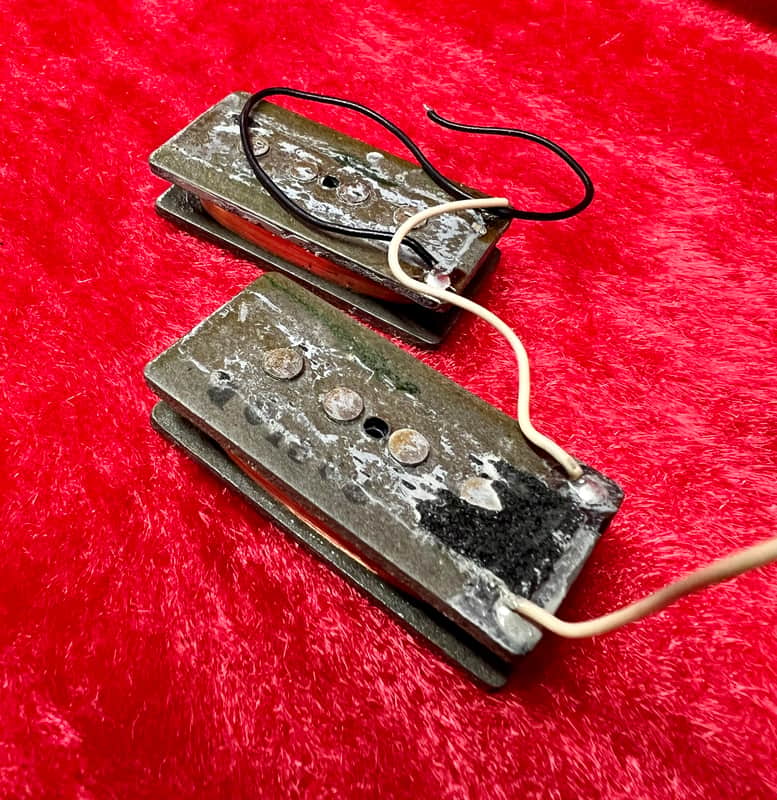 Fender Precision bass pickup 1970 Grey bottom original vintage USA p image 1