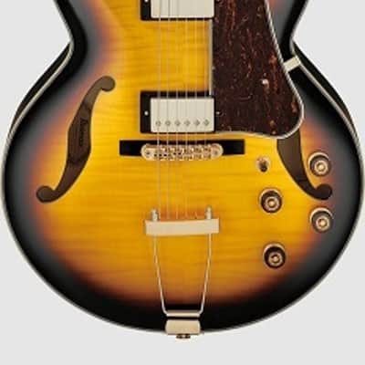 Ibanez AF95FM AYS Artcore Hollowbody Electric Guitar. Antique Yellow Burst image 1