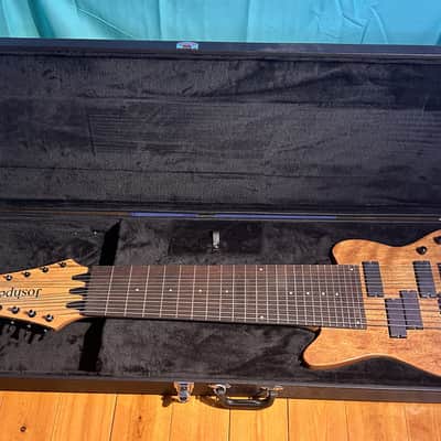New Professional Joshper Brand double neck guitar bass combo wide neck seven string electric guitar seven string electric bass hard case padded fur image 11