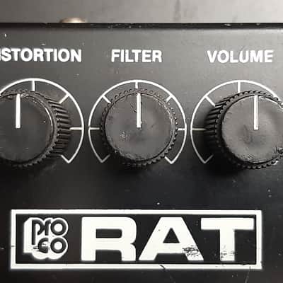 1980s - Vintage ProCo Small Box RAT 1988 - Black with White Lettering image 11