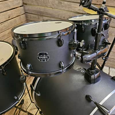 Drum Kit Mapex Storm Black, Complete With New Paiste Cymbals USED! RKSOM260626 image 7