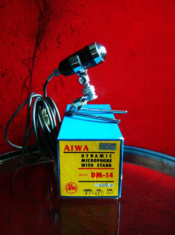 AIWA DM-14 ダイナミックマイク Vintage 1960's Aiwa DM-14 dynamic harp microphone High Z w