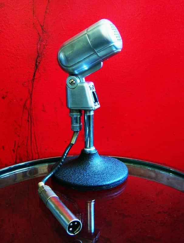 Vintage RARE 1940's Turner S211 dynamic microphone w cable Hi Z harp mic 77A 101C 211 22D 33D image 1