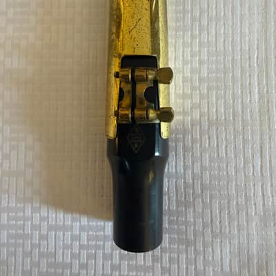 Vintage Meyer NY USA 5M Medium Chamber Baritone Sax Mouthpiece with matching Ligature and Cap image 3