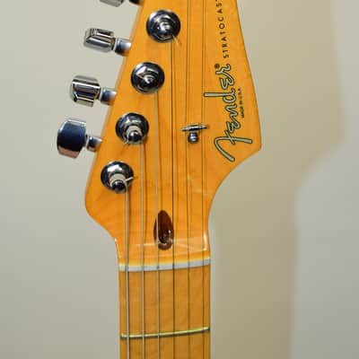 2014 Fender Limited Edition American Standard Stratocaster Electric Guitar, Maple Fingerboard, Mystic Aztec Gold w/ Case image 9