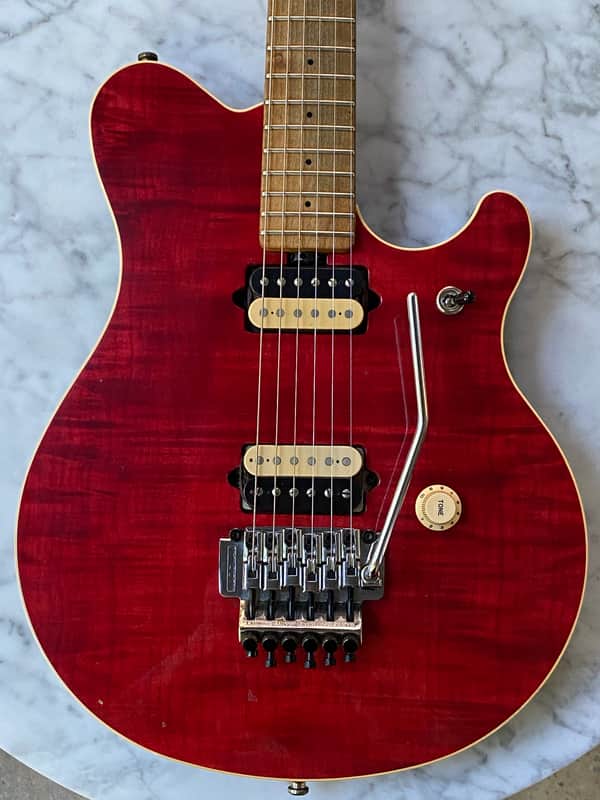 1991 Ernie Ball Music Man Eddie Van Halen EVH Axis Wolfgang Cherry Red image 1