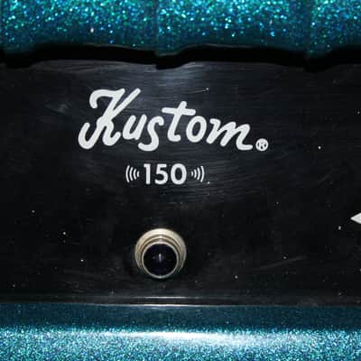 Kustom K150-6/1x15 Bass Combo with Blue Roll & Tuck on Wheels image 2