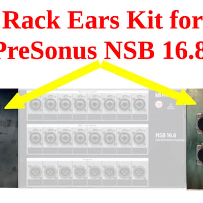PreSonus NSB 16.8 Rack Ears Kit ("Rack Kit") with IP-65 dust/water caps Bild 1
