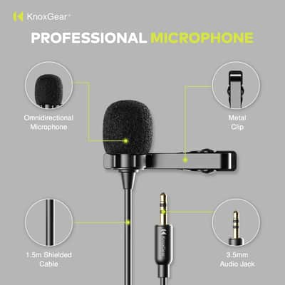 Knox Gear Omnidirectional Condenser Lavalier Microphone image 2