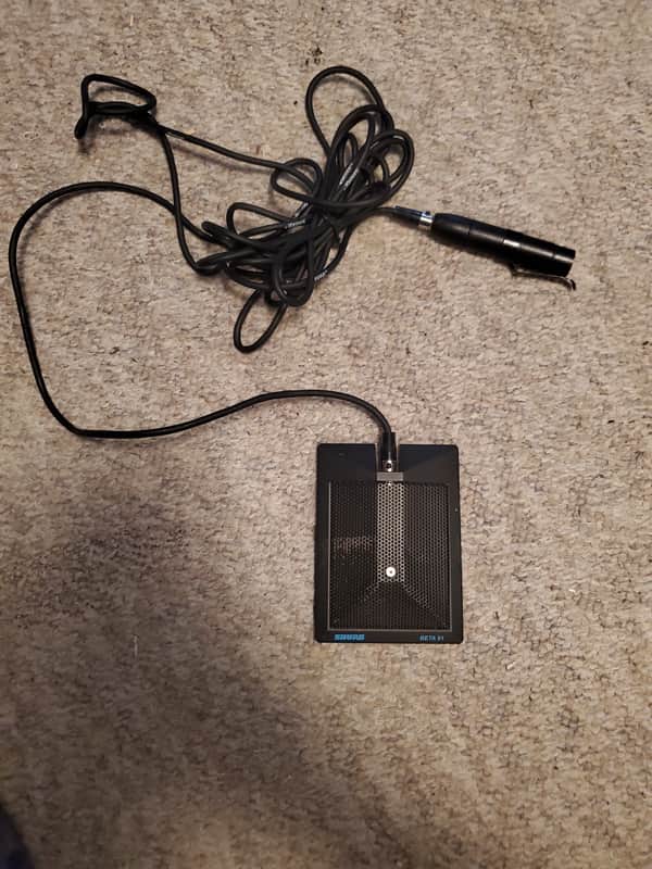 Shure BETA 91A Boundary Condenser Microphone 2010 - Present - Black image 1