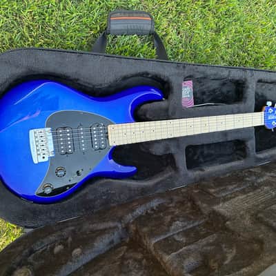 Ernie Ball Music Man SWX Silhouette HSH Trem Pacific Blue Sparkle image 1