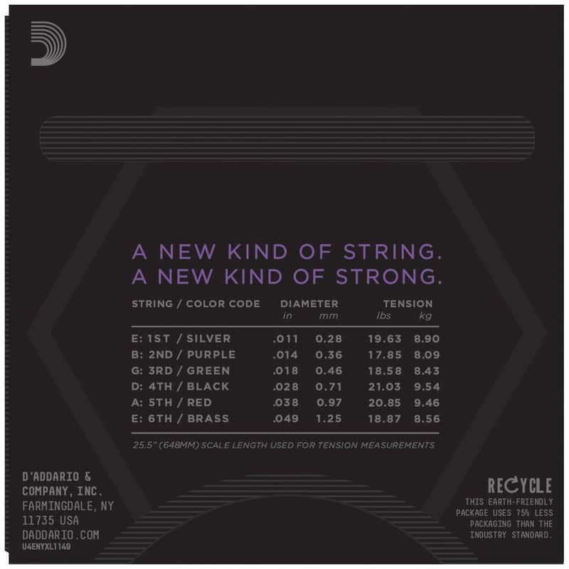 D'Addario NYXL1149-3P Nickel Wound Electric Guitar Strings 3-Pack, Medium Gauge image 3