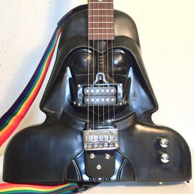 Funky guitar made from a vintage star wars action figure case The Vadercaster 2018 The dark side image 1