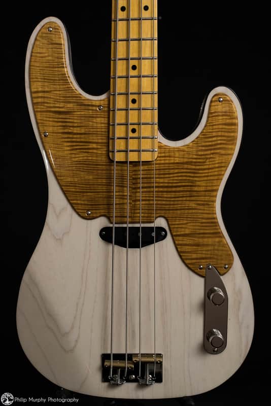 Customized Transparent Milk White '51 Telecaster Bass w/ Jason Lollar!!! image 1