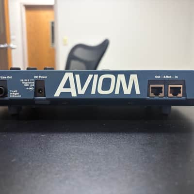Aviom A-16II Personal Mixer 2010s - Blue w/ MT-1A Mount & DC Power Supply image 3