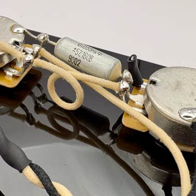 Fender Telecaster 3-way wiring harness upgrade for single coil neck and bridge pickups with 0.033uF paper in oil capacitor image 2
