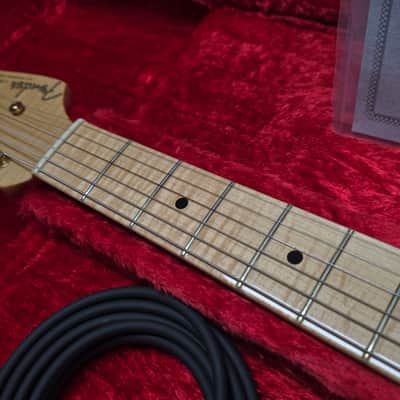 Fender Custom Shop Stratocaster 40th Anniversary Concert Limited Edition 1994 UK Exclusive ARTIST ONLY Eric Clapton Mark Knopfler Rory Gallagher George Harrison Keith Richards etc Ruby Red Ash Body Gold Hardware AAA Flame Neck USA American FSR Guitar image 12