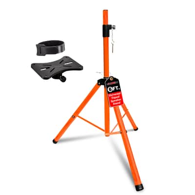 5 Core Speaker Stand Height Adjustable PA DJ Tripod Studio Monitor Stands w 35mm Compatible Insert image 2