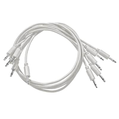 Black Market Modular Eurorack Patch Cables (100cm - Grey - 5 Pack) image 1