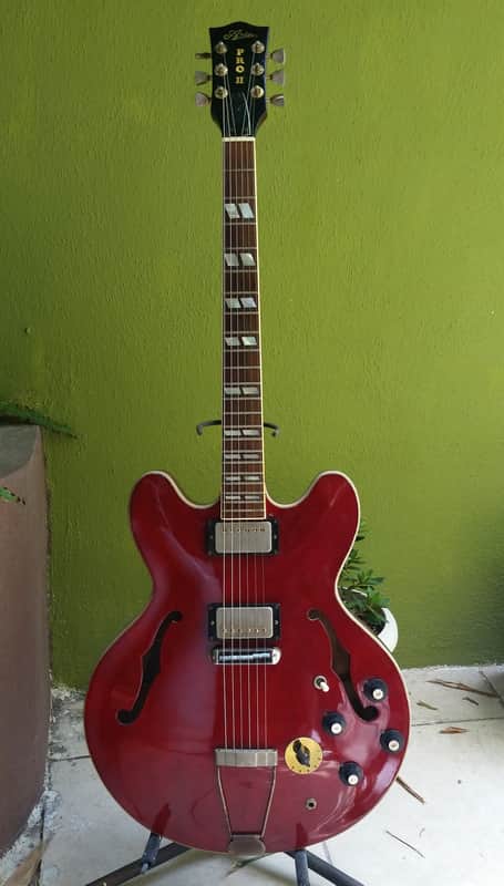 1977 Aria Pro II ES800WR (a.k.a. ES 335) guitar transition headstock logo image 1