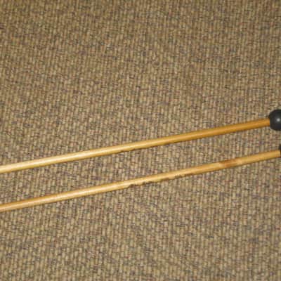 one pair new old stock A+ Mike Balter MB10AB (10AB) Hard Keyboard Mallets, 7/8" phenolic (plastic) round HEADS and natural birch HANDLES - mid to late 1990s (+ packaging) Unwound Series image 13