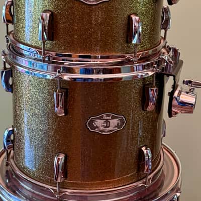 Pearl Vision SST Birch Ply  4 Piece Drum Set Gold Sparkle  Shell Pack image 6