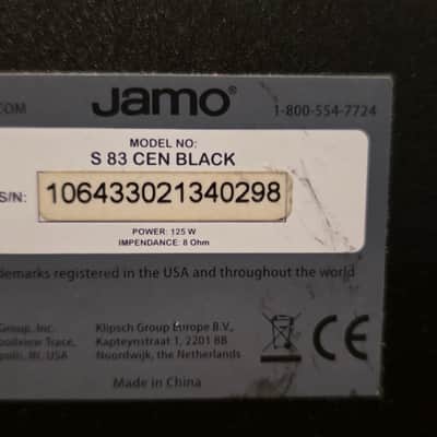 Jamo Jamo S 83 CEN  2-way bass-reflex center channel Black image 8