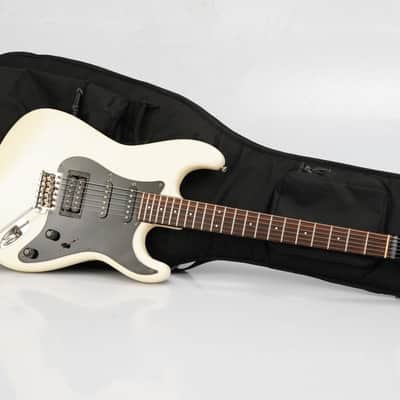 Fender Squier Fujigen Gakki Custom SQ Stratocaster HHS Olympic White #54075 image 21