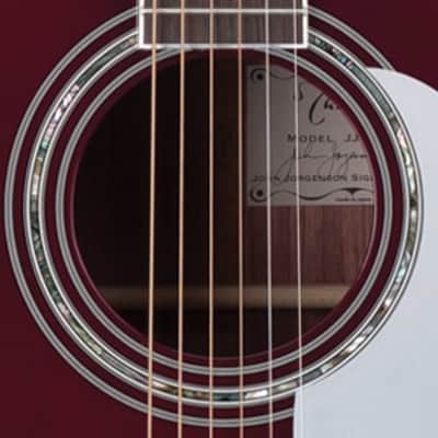 Takamine JJ325SRC John Jorgenson Signature Cutaway 6 String RH Acoustic Electric Guitar with Semi-Hard Case - Gloss Red Stain Finish image 3