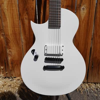 ESP LTD EC ARCTIC METAL Snow White Satin Left Handed 6-String Electric Guitar image 4
