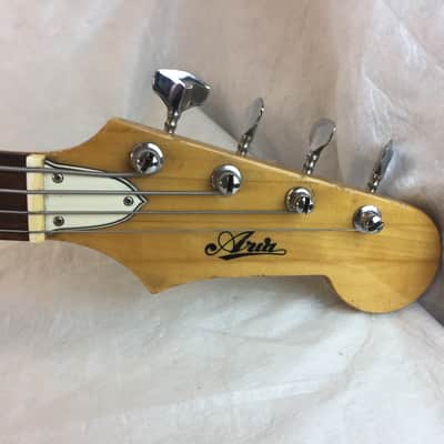 Vintage Aria 1820 1820T  1970's Sunburst MIJ Japan Shortscale Short Scale Offset Bass Guitar image 3