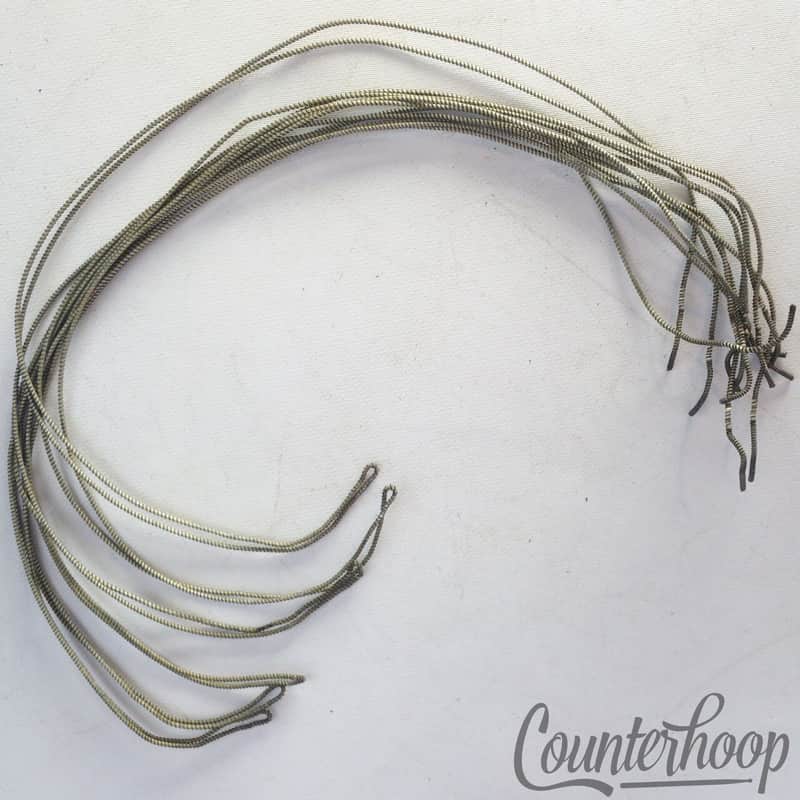 Ludwig 14"12-Strand Snare Drum Coiled Metal/Cloth 18"Wires Vintage 1920 Marching image 1