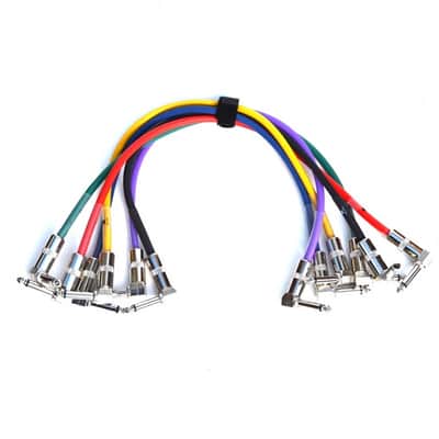 JOYO CM-05 6-Pack 1.2 ft Guitar Patch Cables multi colors image 2