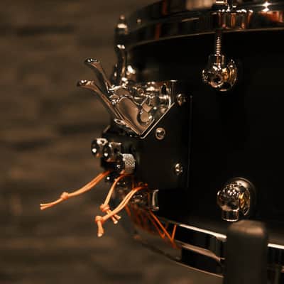 Pearl DC1465S/C Dennis Chambers 14x6.5" Signature Snare Drum - Matte Black with Chrome Hardware image 7