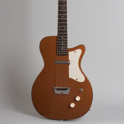 Silvertone Model 1417L Semi-Hollow Body Electric Guitar, made by Danelectro (1959), ser. #1049, black hard shell case. image 1