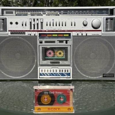 Toshiba RT-S93 Rare Vintage Boombox Keyboard Remote Serviced Warranty image 2