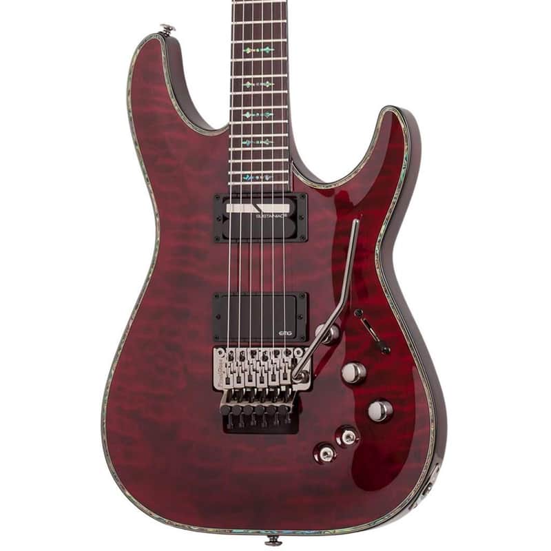 Schecter Hellraiser C-1 FR S Guitar - Black Cherry image 1