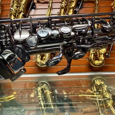 Cannonball Raven A5 Black Big Bell Stone Series Alto Saxophone CUSTOM ENGRAVED! image 20
