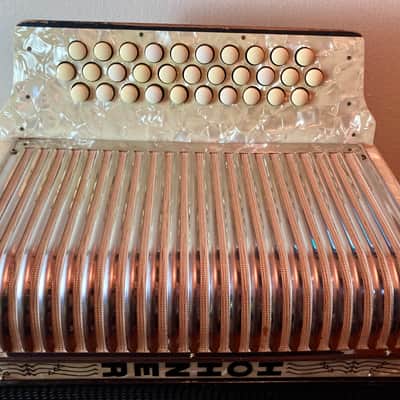 Hohner Corona II Classic Diatonic Accordion (G/C/F) 2010s - Black image 3