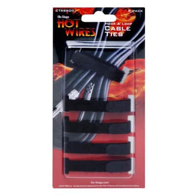 On-Stage Hook and Loop Cable Ties (Pack of 5) image 2