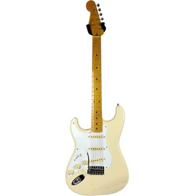 Fender Japan 57 Reissue Stratocaster Lefthand 2012 - Vintage White image 3