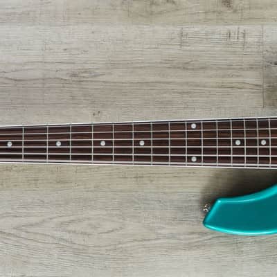 Ernie Ball Music Man BFR Bongo 6 HH 6-String Bass Rosewood Board Grabber Green image 6